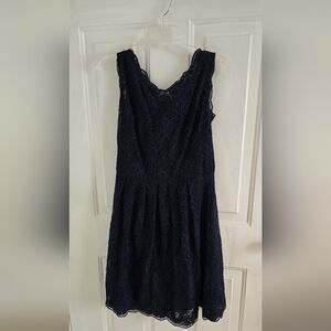 Chic Lace Dress in Navy